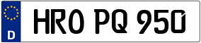 Trailer License Plate
